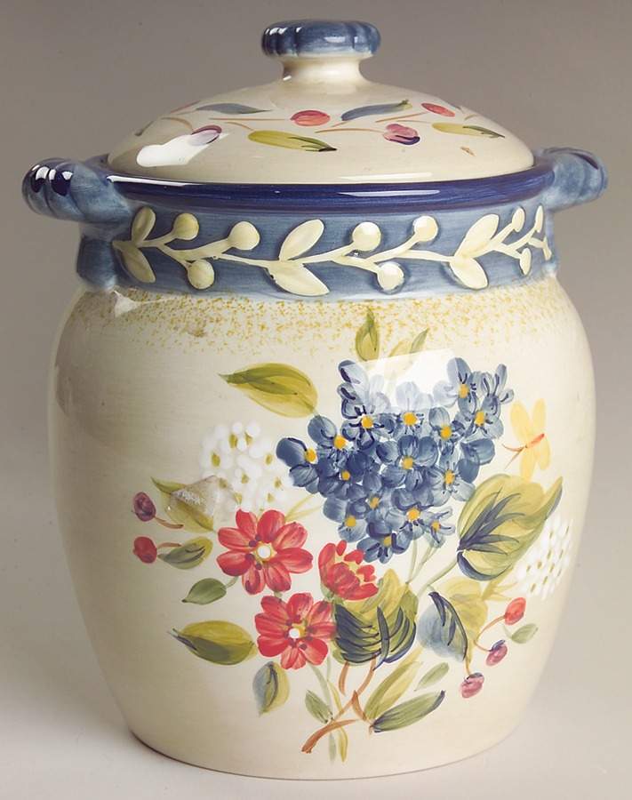 Flora Large Canister & Lid by Certified International-1