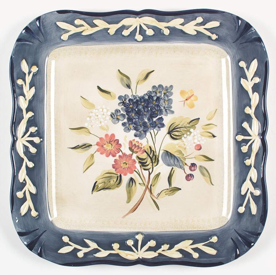 Flora 13" Square Serving Platter by Certified International-1