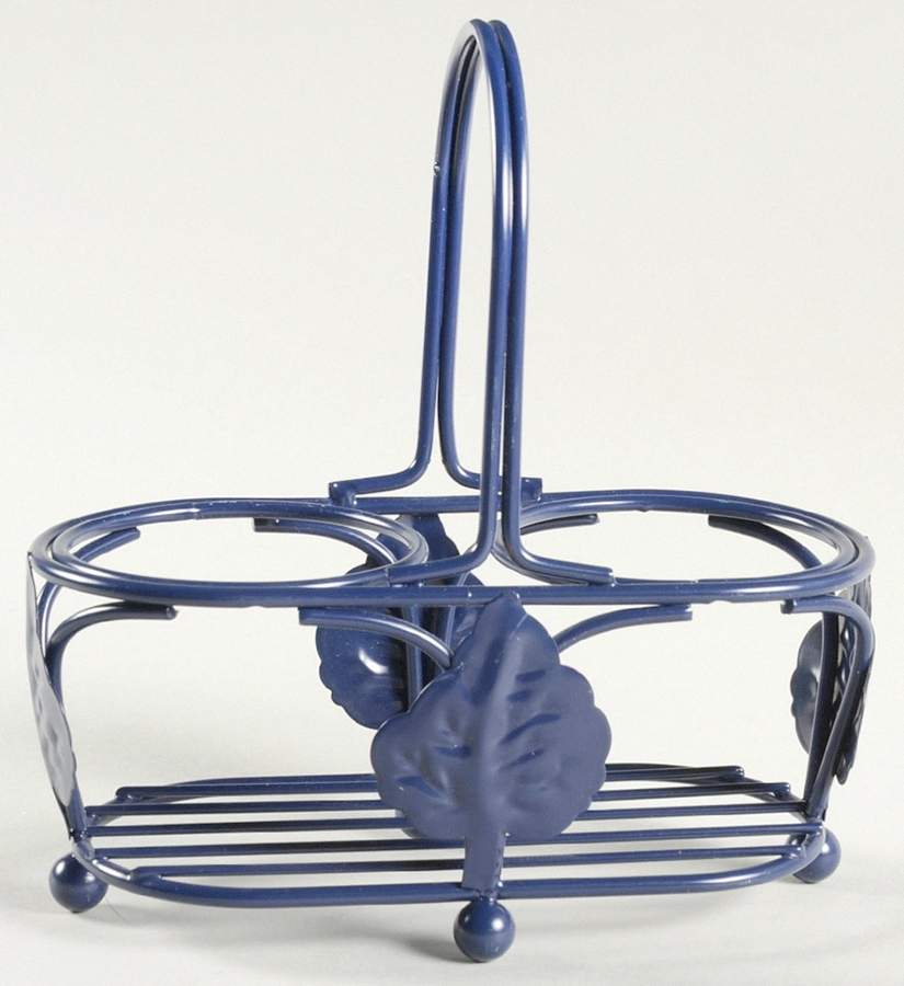 Flora Vinegar and Oil Set, Metal Stand Only by Certified International-1