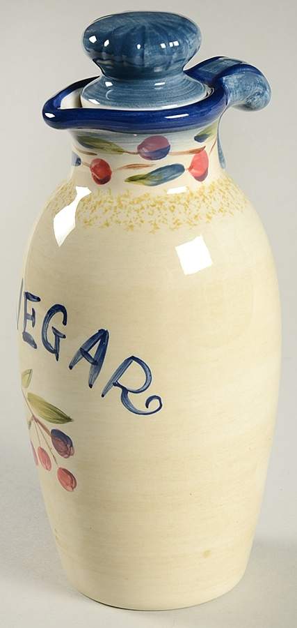 Flora Vinegar Cruet and Stopper by Certified International-1