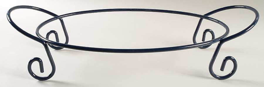 Flora 16" Oval Baker Metal Stand by Certified International-1