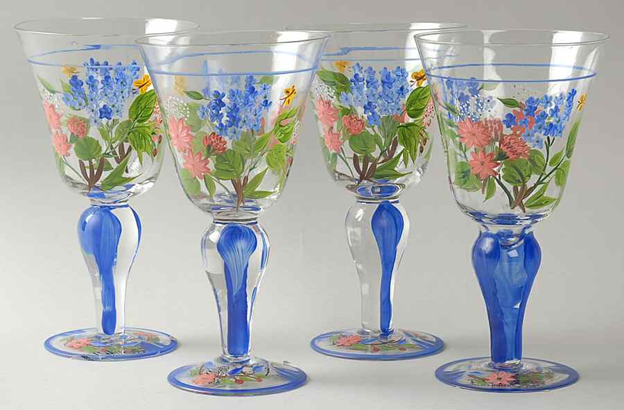 Flora 12 Oz Glassware Goblet - Set of 4 by Certified International-1