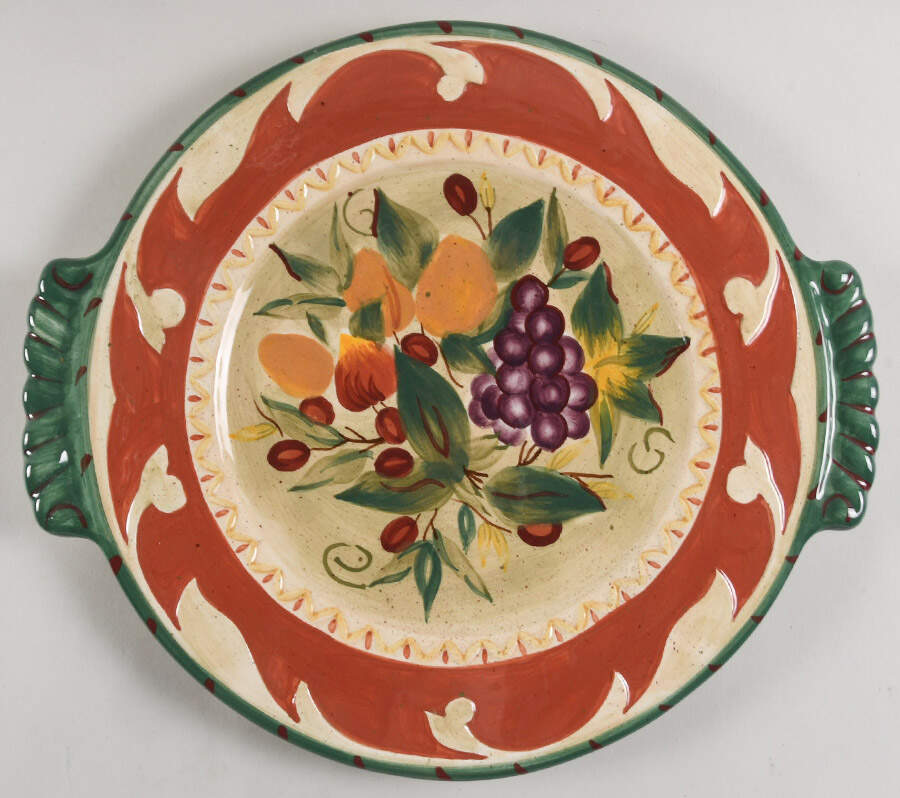 Chianti 14" Round Handled Platter by Certified International-1