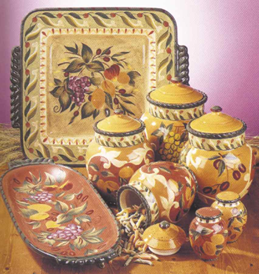 Chianti (4 Piece) Canister Set (Box Set) by Certified International-1
