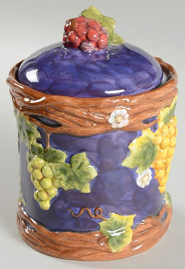 Vineyard Small Canister & Lid by Certified International-1