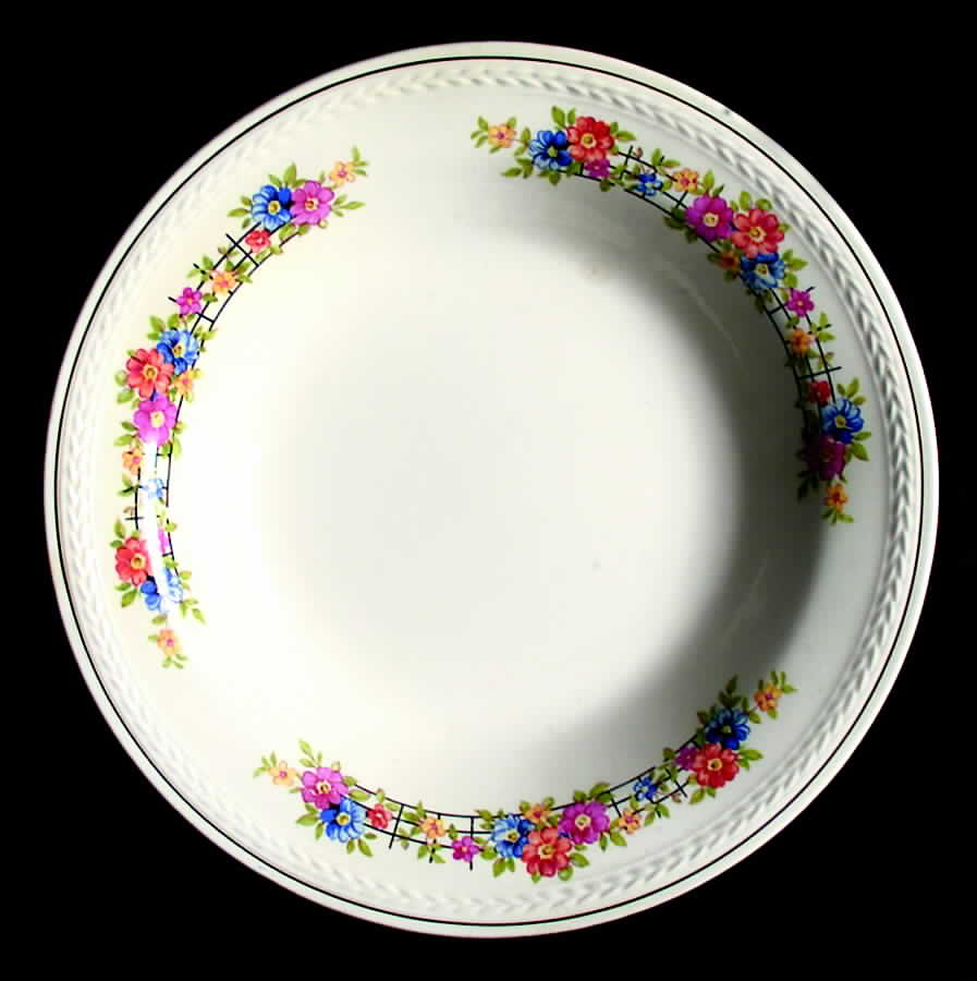 Croydon Rim Soup Bowl by Crown Potteries-1