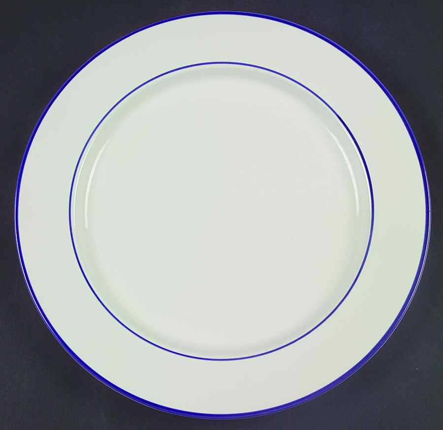 Concentrics Blue Dinner Plate by The Cellar (China)-1