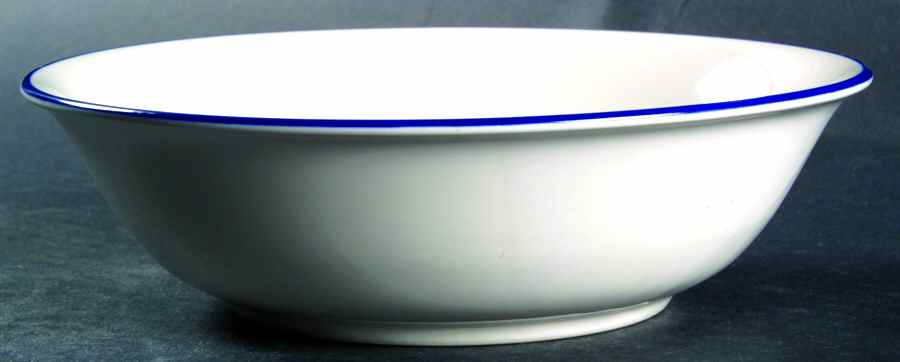 Concentrics Blue Coupe Cereal Bowl by The Cellar (China)-1