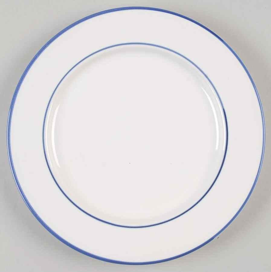 Concentrics Blue Salad Plate by The Cellar (China)-1