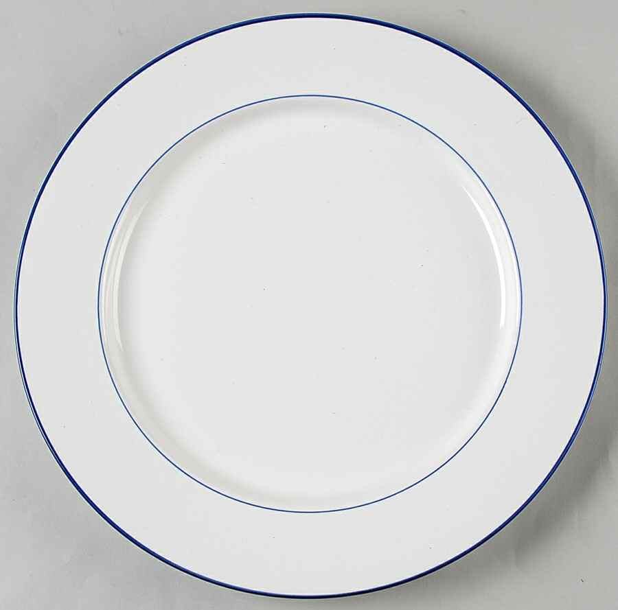 Concentrics Blue 12" Chop Plate (Round Platter) by The Cellar (China)-1