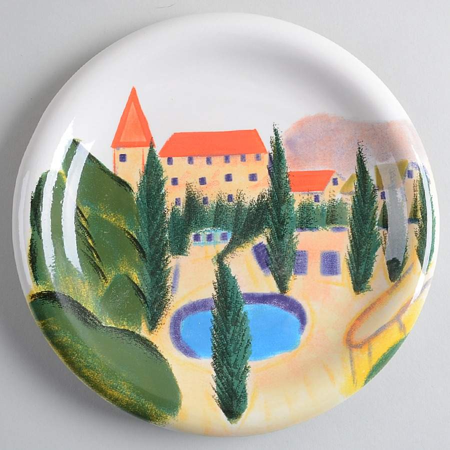 Provence French Country Salad/Dessert Plate by Certified International-1
