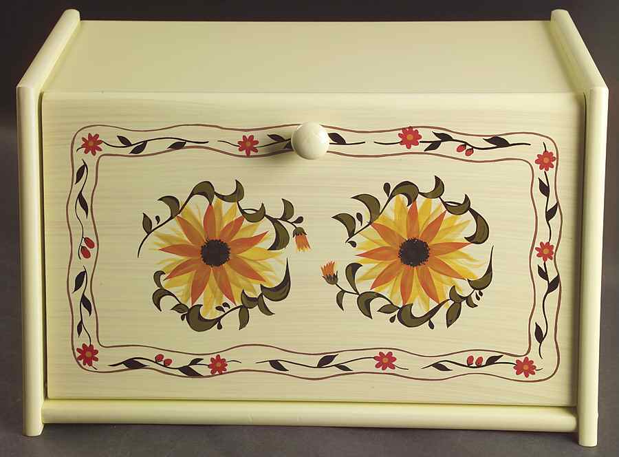 Sunflower (Scalloped Edge) Bread Box by Certified International-1