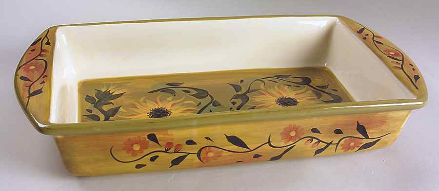 Sunflower (Scalloped Edge) 16" Rectangular Baker by Certified International-1