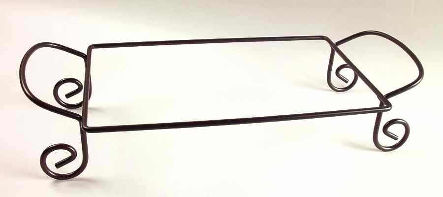 Sunflower (Scalloped Edge) Metal Stand for 16" Rectangular Baker by Certified International-1