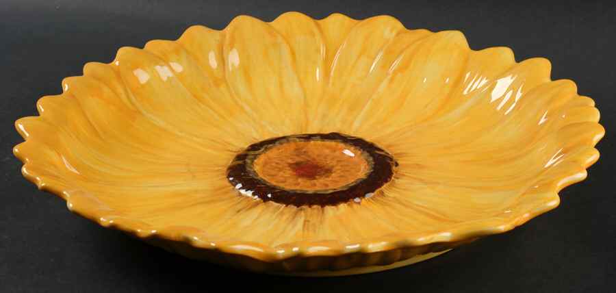 Sunflower (Scalloped Edge) Chip Bowl/Plate for Chip & Dip Set by Certified International-1