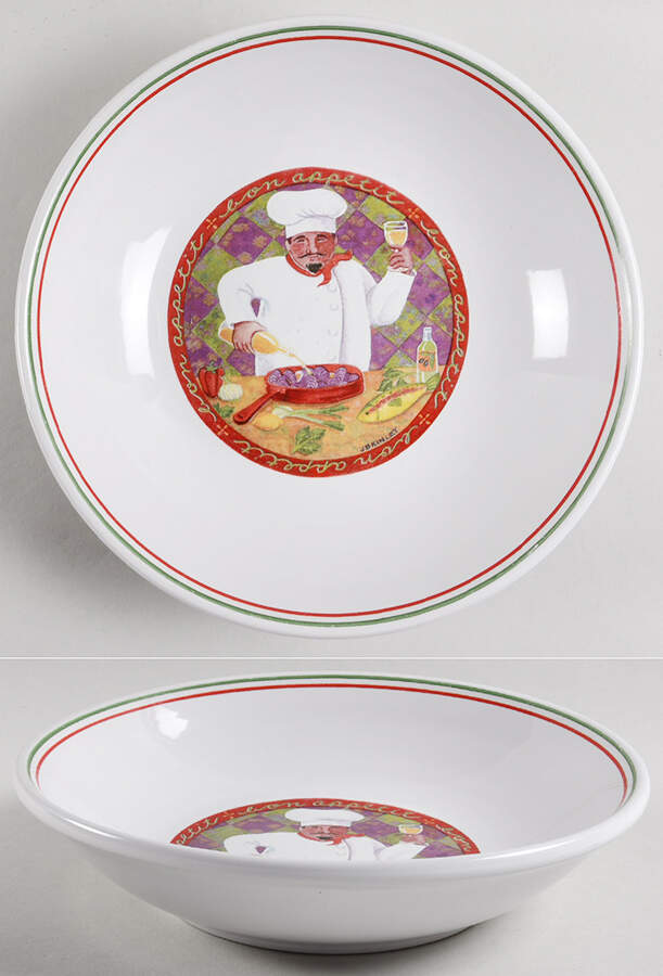 Chef Collection 9" Individual Pasta Bowl by Certified International-1