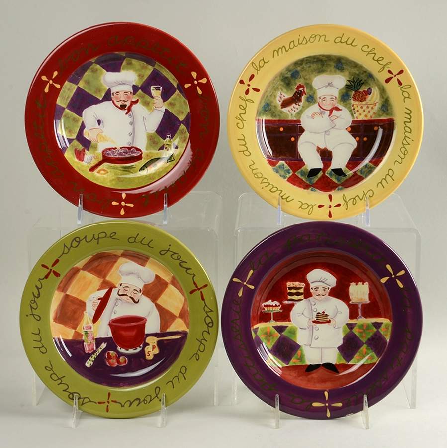 Chef Collection Salad Plate - Set of 4 by Certified International-1