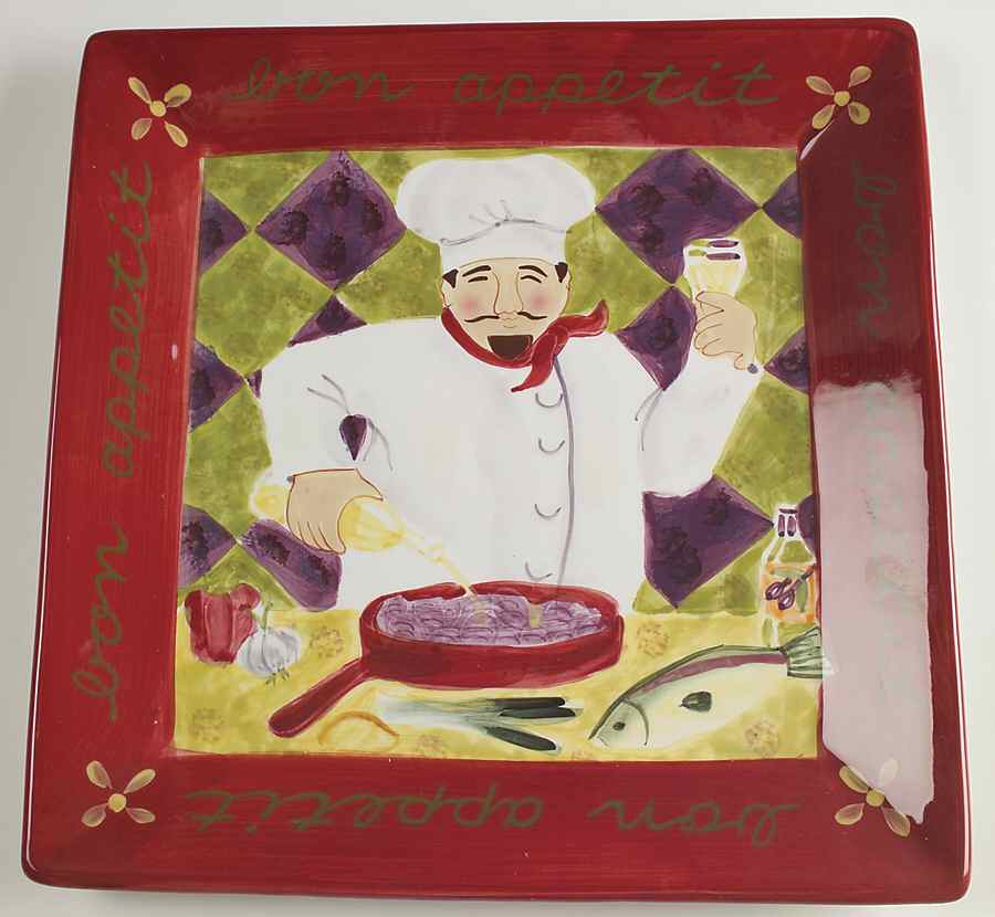 Chef Collection 13" Square Serving Platter by Certified International-1