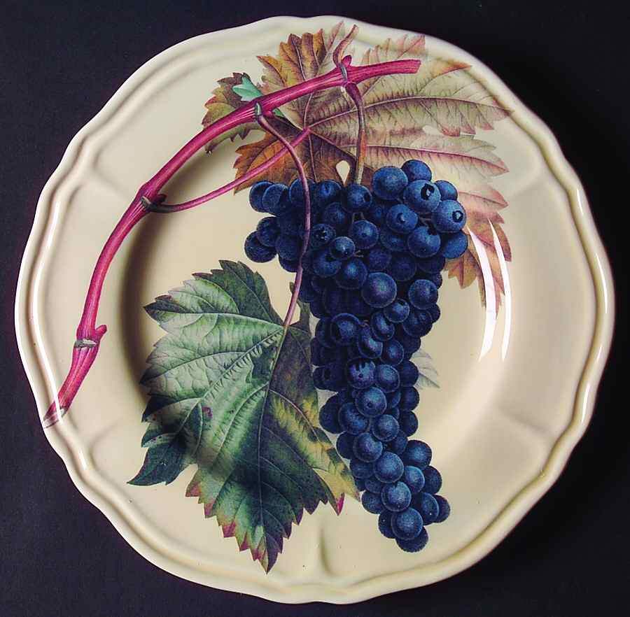 Vintage Grapes Dinner Plate by Certified International-1