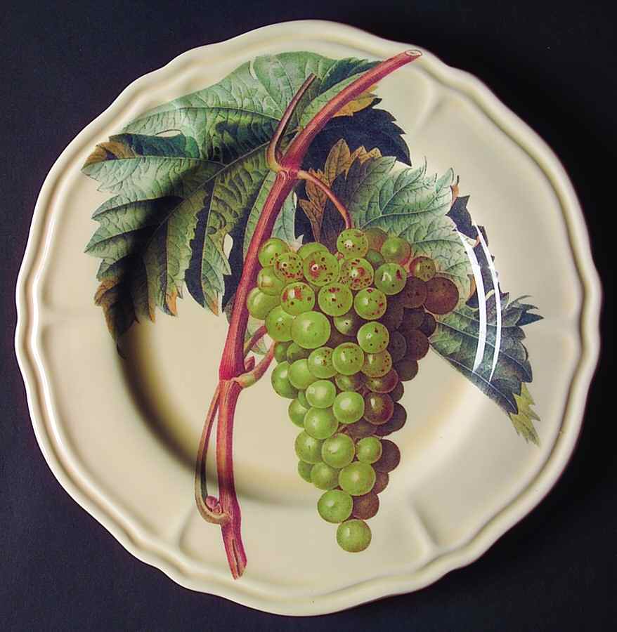 Vintage Grapes Dinner Plate by Certified International-1