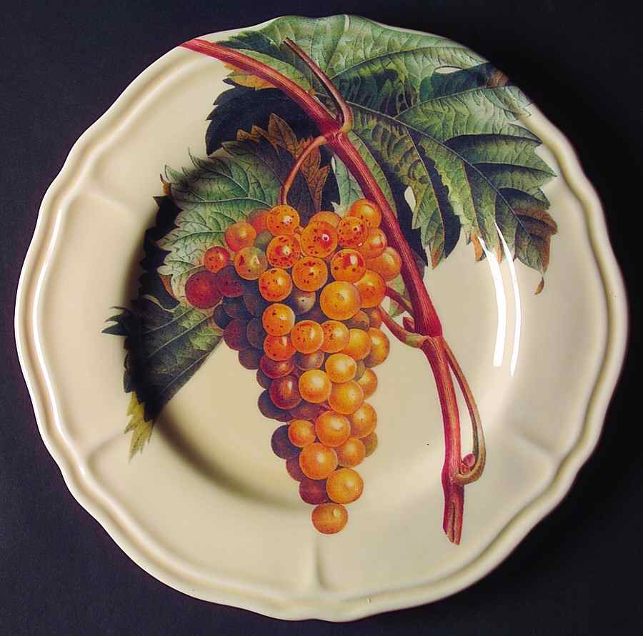 Vintage Grapes Dinner Plate by Certified International-1