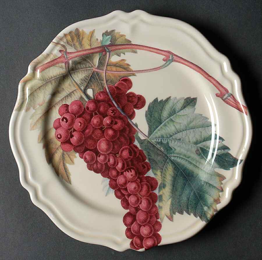 Vintage Grapes Salad Plate by Certified International-1