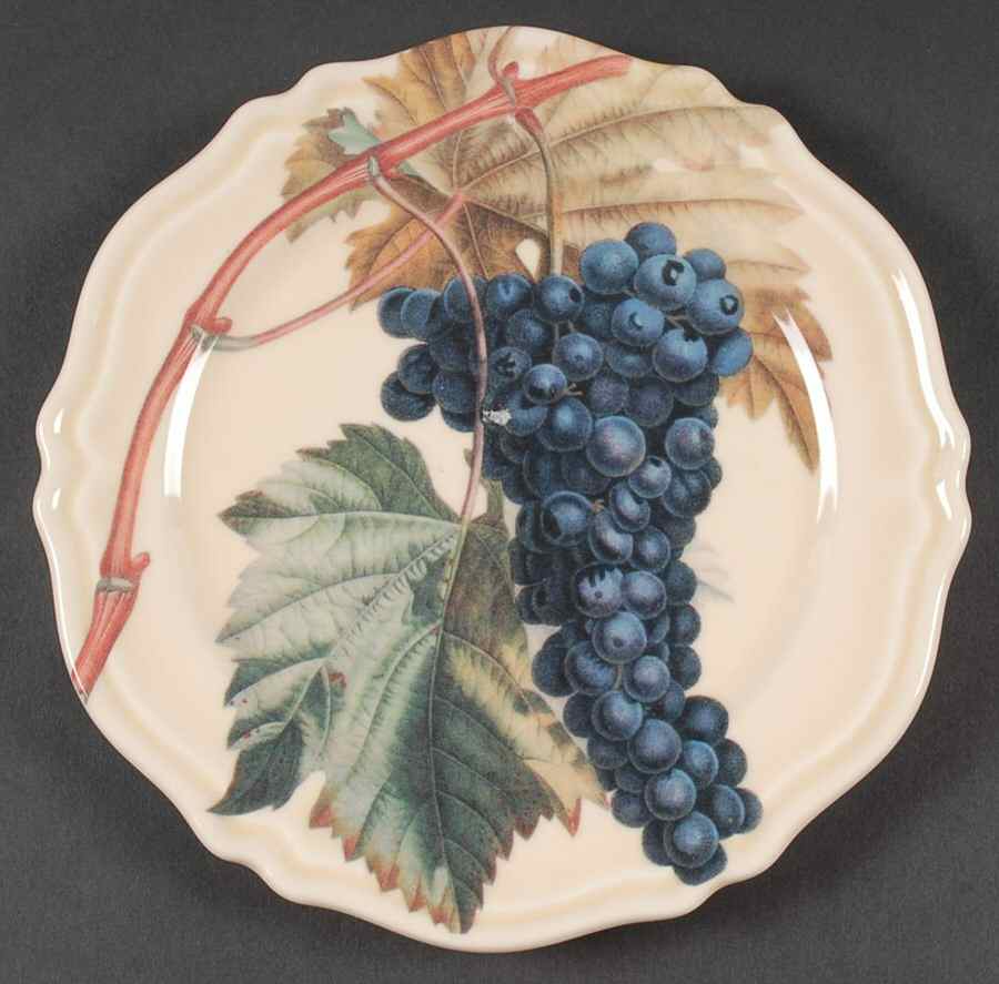 Vintage Grapes Salad Plate by Certified International-1