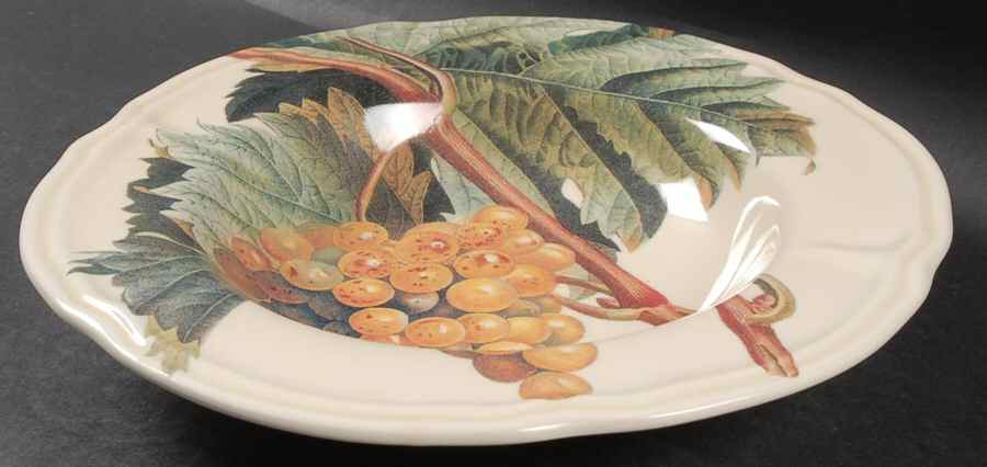 Vintage Grapes Rim Soup Bowl by Certified International-1