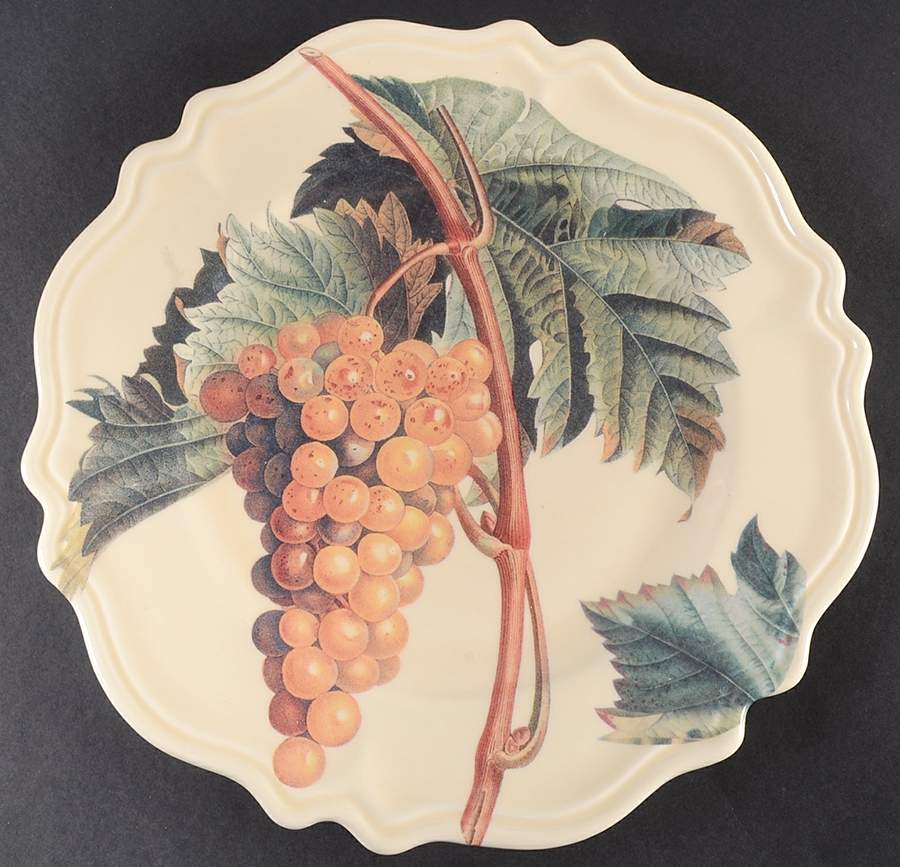Vintage Grapes Service Plate (Charger) by Certified International-1