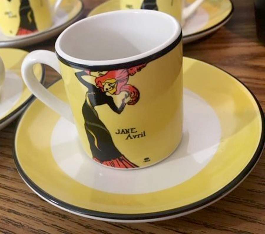 Lautrec Jane Avril Flat Demitasse Cup & Saucer Set by Certified International-1