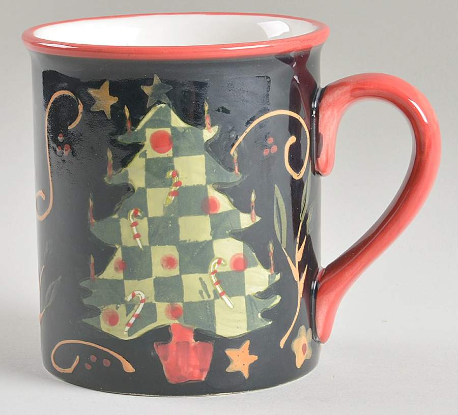 Holiday Greeting (Red Trim) Mug by Certified International-1