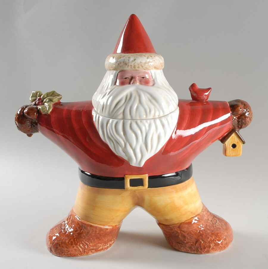 Star Santa Figural Cookie Jar & Lid by Certified International-1