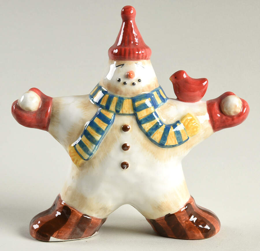 Star Snowman Figural Pepper Shaker by Certified International-1