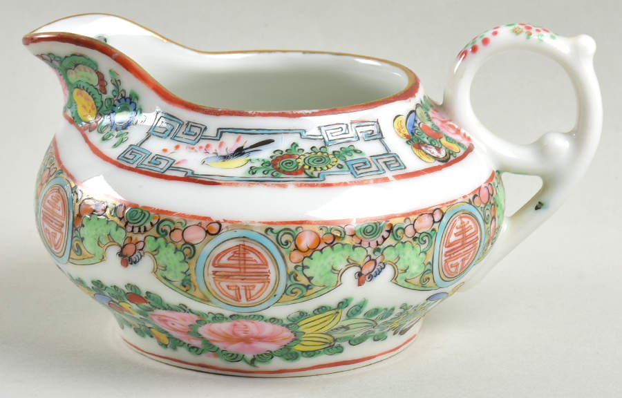Rose Medallion (No People) Creamer by China (Made in China)-1
