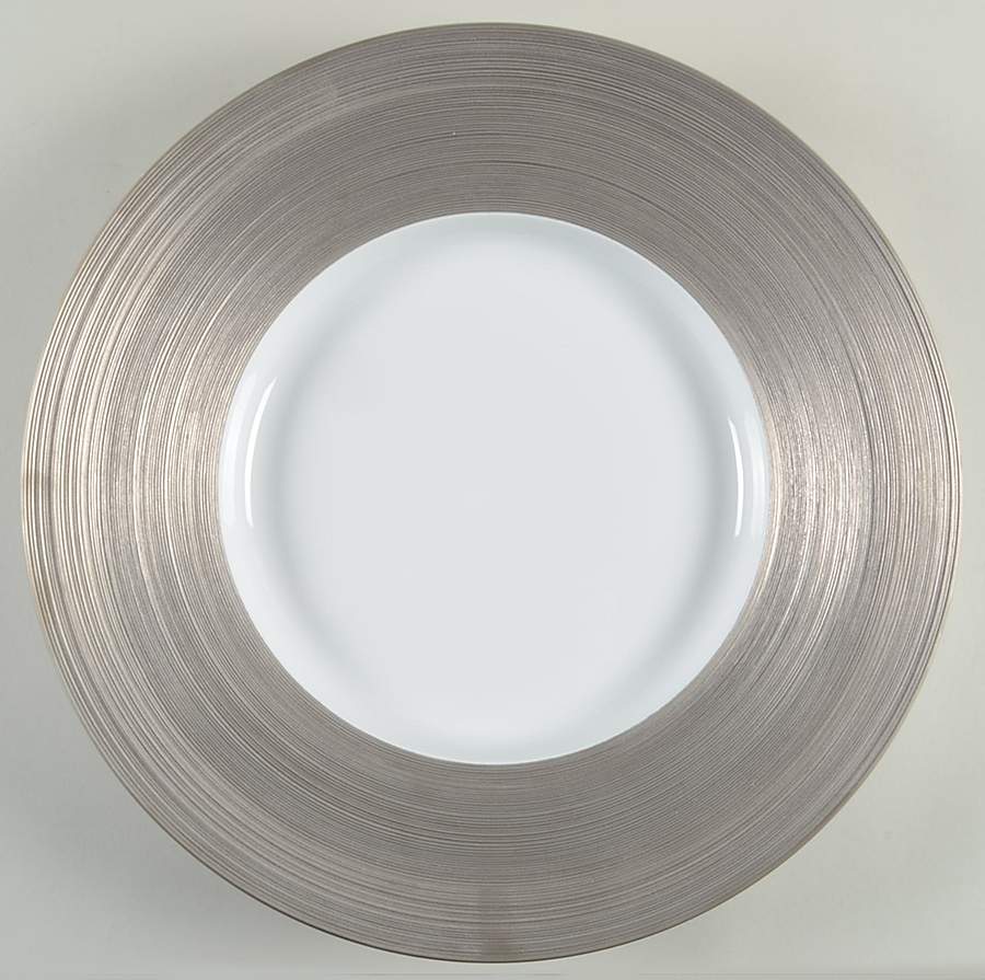 Aile Platine (Platinum) 15" Chop Plate (Round Platter) by Jean Louis Coquet-1