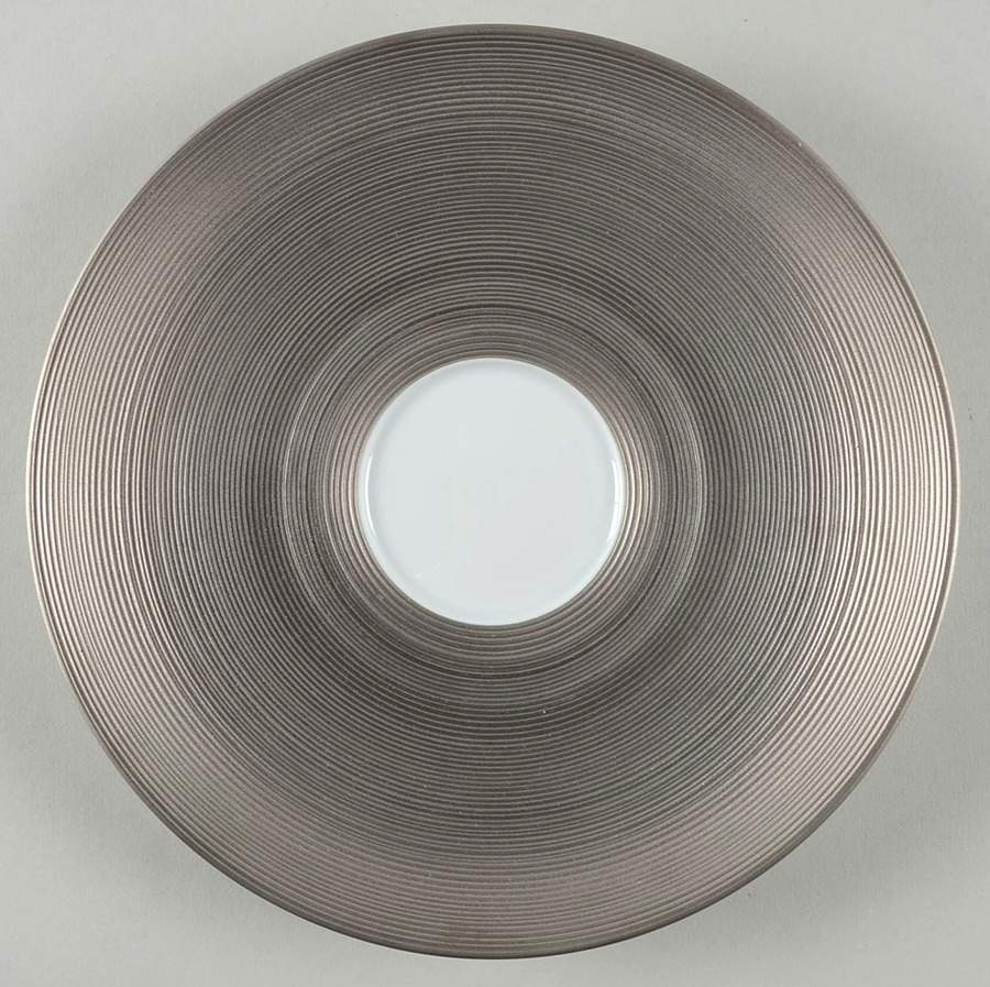 Aile Platine (Platinum) Salad/Dessert Plate by Jean Louis Coquet-1