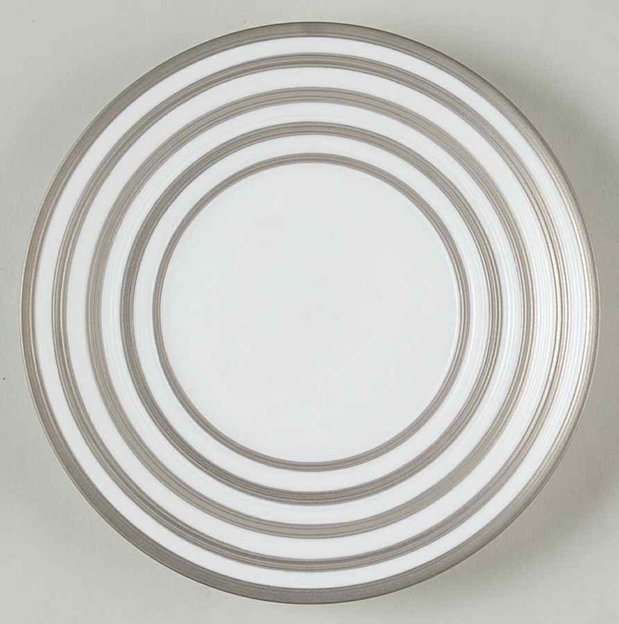 Raye Platine (Platinum) Bread & Butter Plate by Jean Louis Coquet-1
