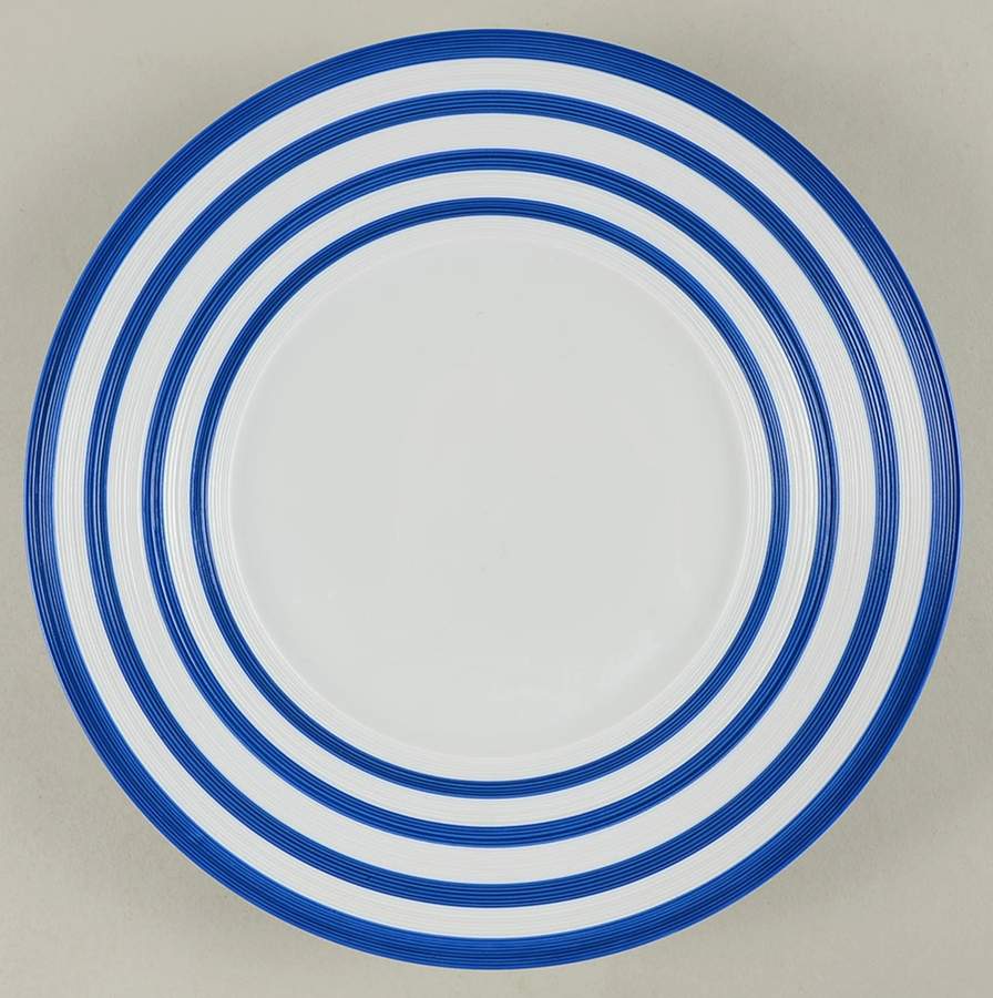 Transat Blue (Bleu) Dinner Plate by Jean Louis Coquet-1