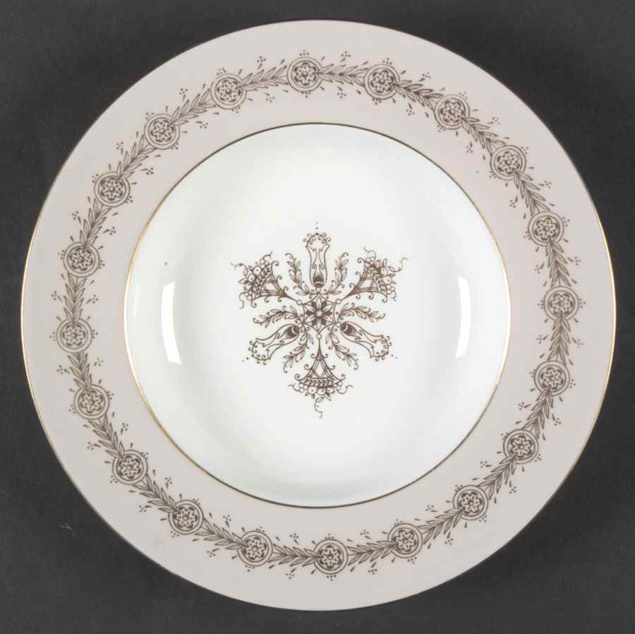 Geneva (Pink) Rim Soup Bowl by Coalport-1