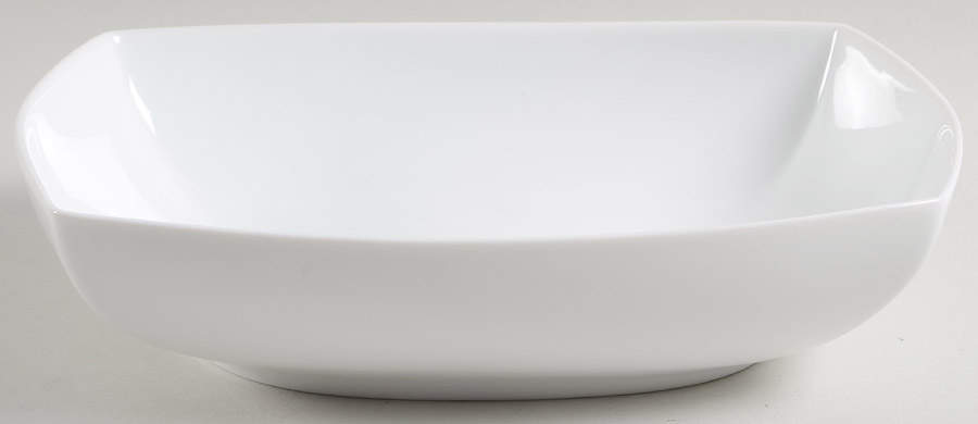 Prelude White 9" Oval Vegetable Bowl by Jean Louis Coquet-1