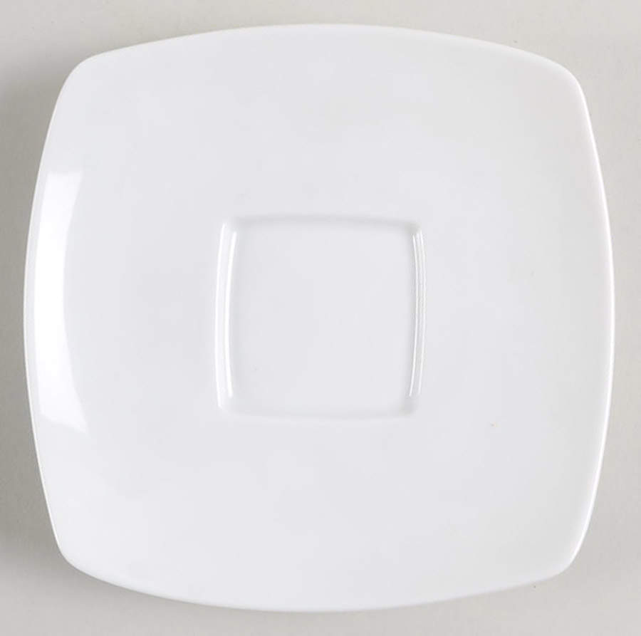 Prelude White Saucer for Demitasse Cup by Jean Louis Coquet-1