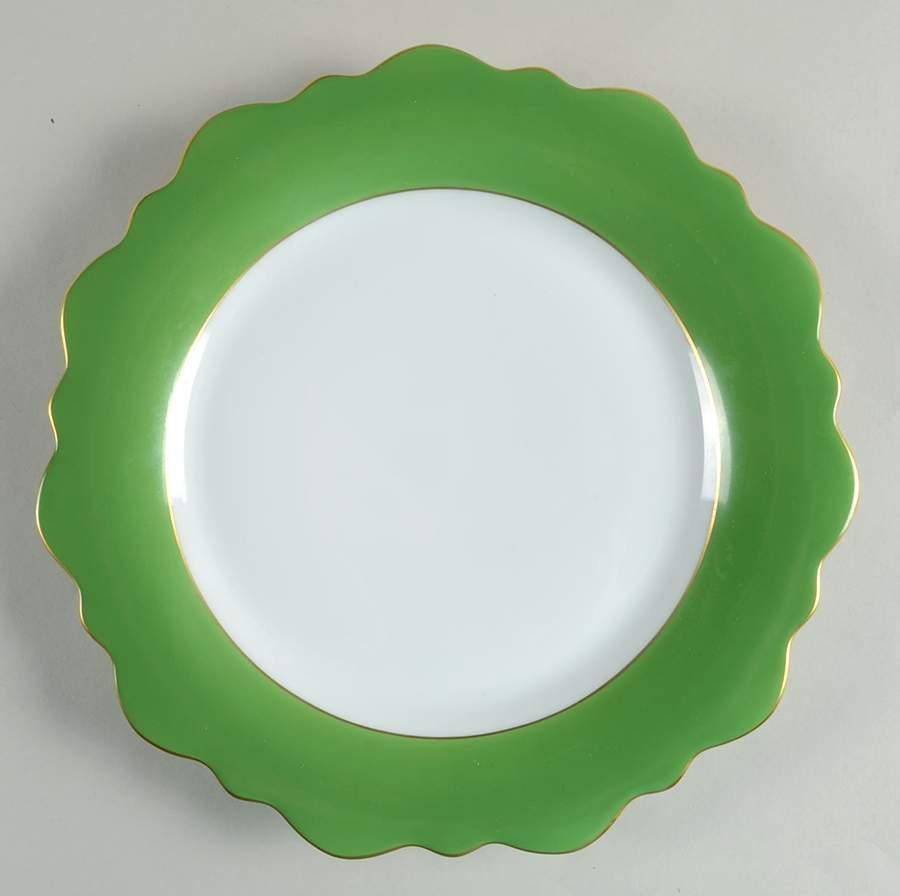 Samoa Green (Vert) Dinner Plate by Jean Louis Coquet-1