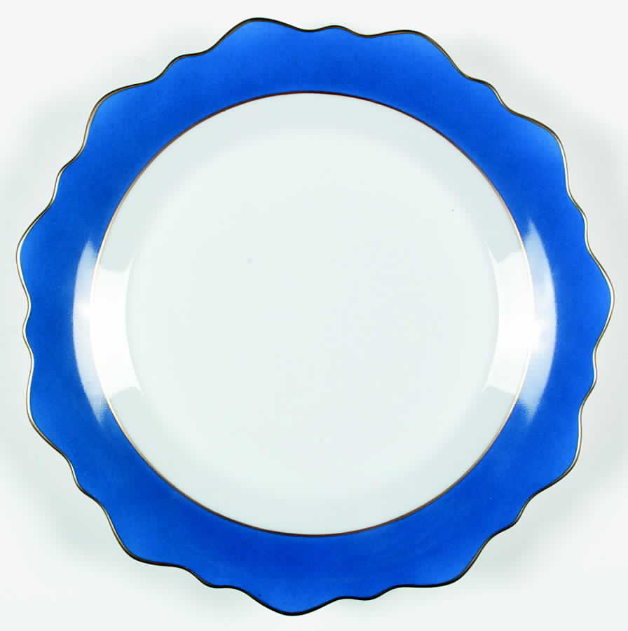 Samoa Blue (Bleu) Salad/Dessert Plate by Jean Louis Coquet-1