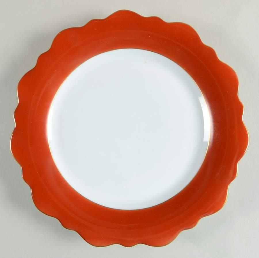 Samoa Rust (Feuille) Dinner Plate by Jean Louis Coquet-1