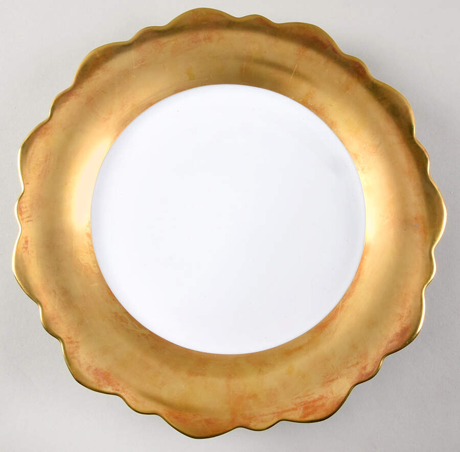 Samoa Gold (All Gold Rim) Service Plate (Charger) by Jean Louis Coquet-1