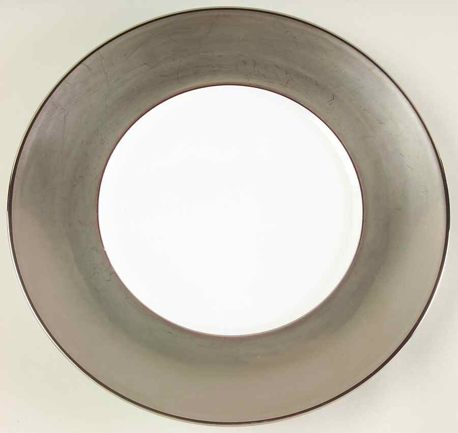 Samoa Platinum (All Platinum Rim) Service Plate (Charger) by Jean Louis Coquet-1