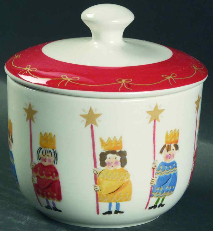 It's Christmas Sugar Bowl & Lid by Christopher Radko-1