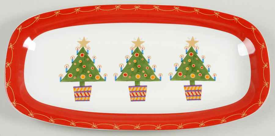 It's Christmas 18" Oblong Tray by Christopher Radko-1