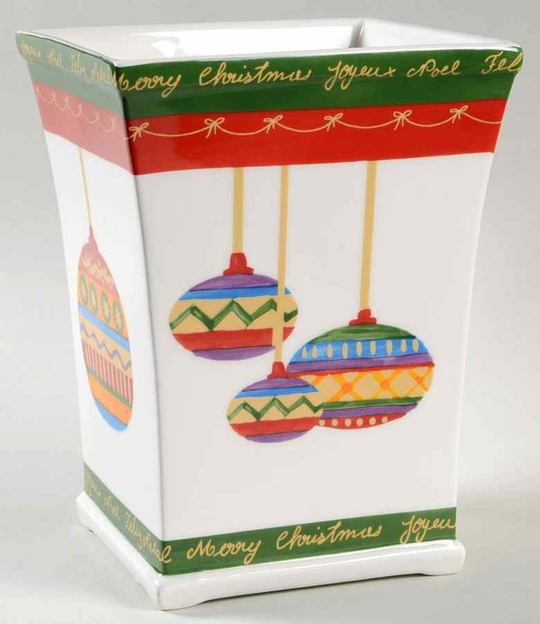 It's Christmas 7" Vase by Christopher Radko-1