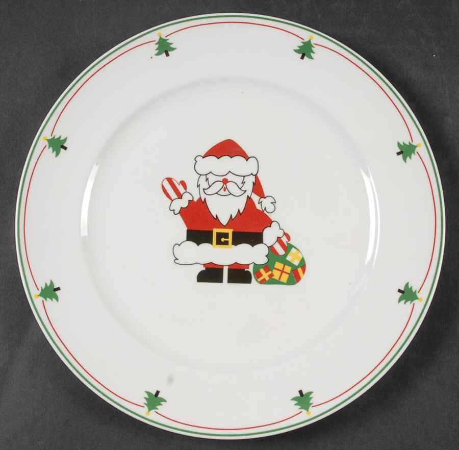 Santa's Greeting Salad Plate by Christopher Stuart-1